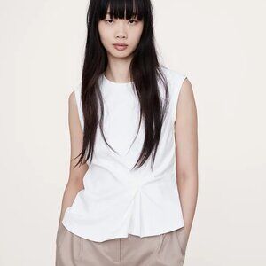 Banana Republic Cotton Draped Tank